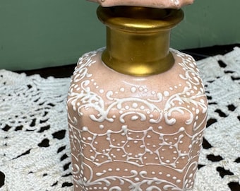 Antique Porcelain PERFUME with Heavy Moriage Enamel Rich’s Porcelain Rose France