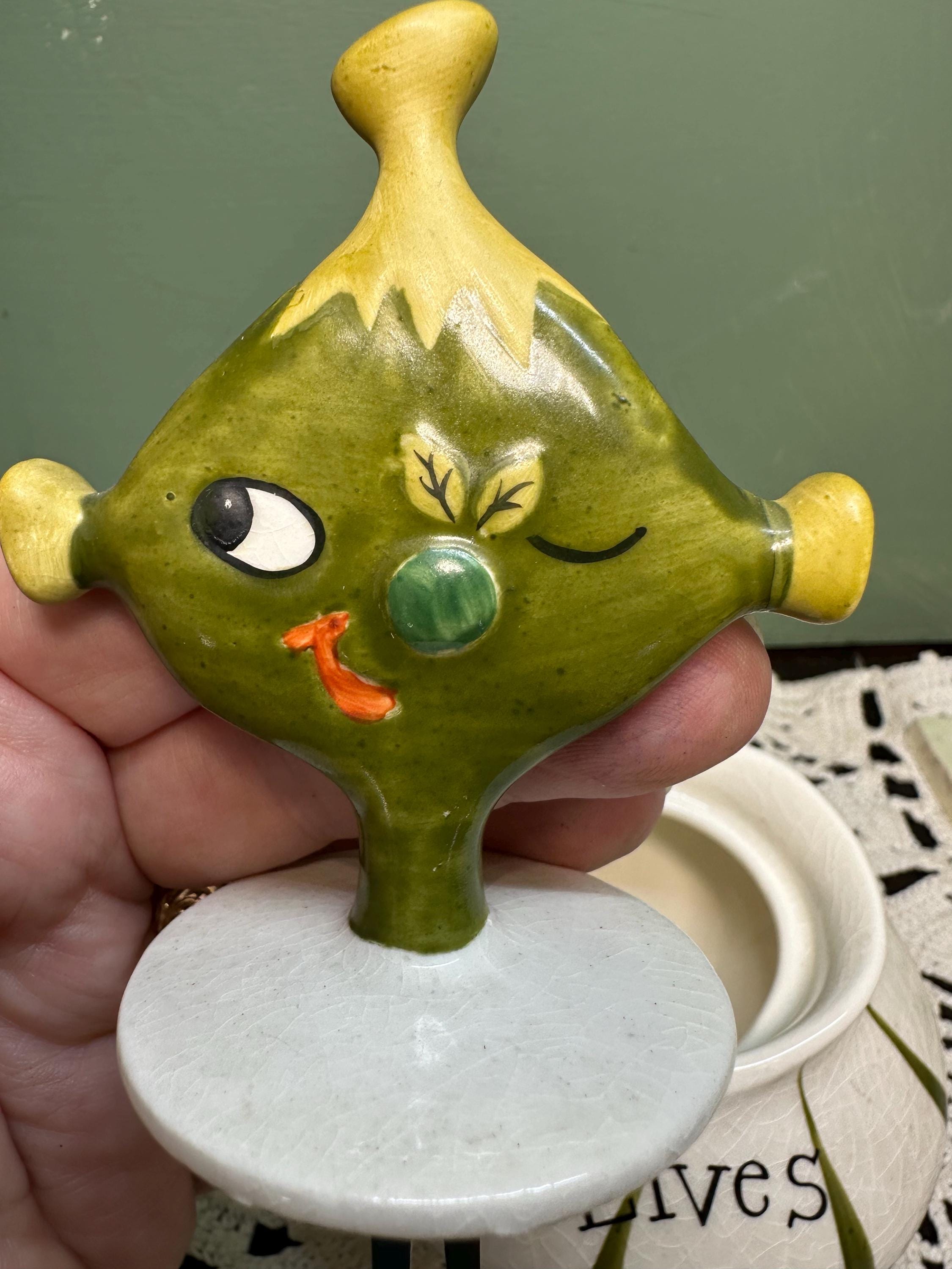 Vintage Holt Howard OLIVE Jar Retro Japan Lefton - Etsy