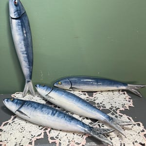 Vintage Sardine MESSERREST aus Porzellan Portugal Jay Wilfred von Andrea Sadek