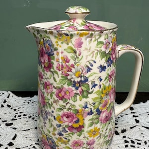 Royal Winton Summertime SYRUP  Pitcher Rare Grimades Chintz Porcelain England