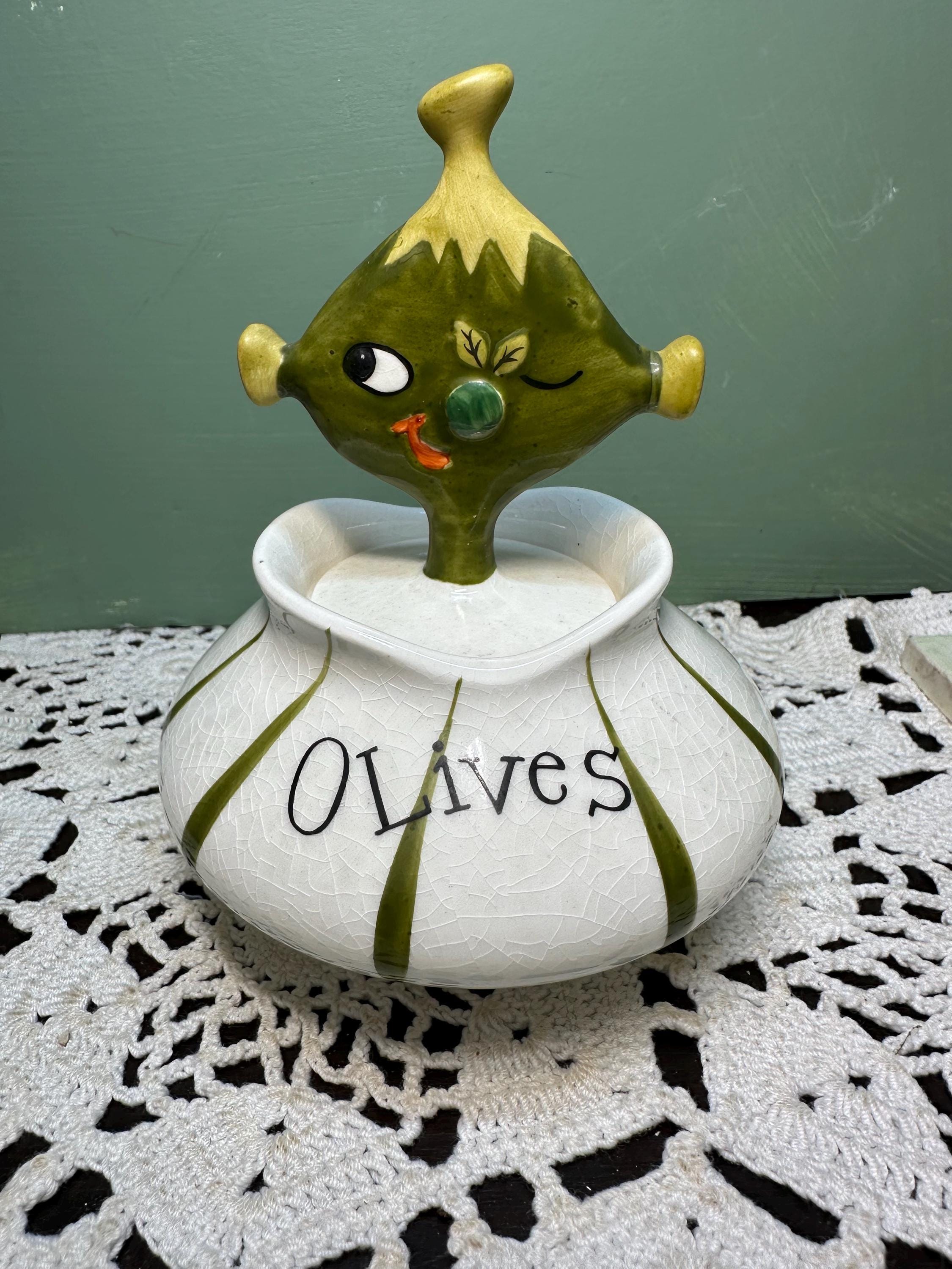 Vintage Holt Howard OLIVE Jar Retro Japan Lefton - Etsy