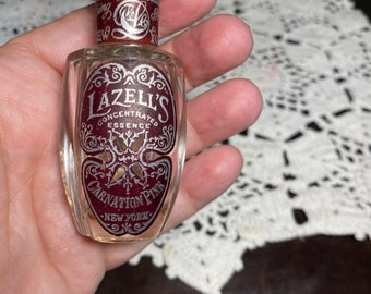 Antique Perfume by Lazells Carnation Pink Bottle Parfum Scent glass cologne