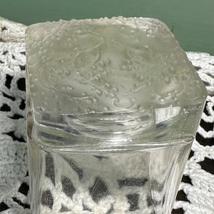 Antique Coty Lalique de Coty Perfume Bottle Parfum Scent glass cologne  glass France