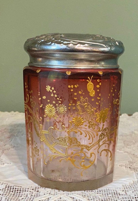 glass tobacco jar MUXIANG Cigar Humiditor Airtight Preserve Tobacco Pipe WMCG0014 : Health & Household This glass jar is perfectly sized Grape and Cable Milk Glass