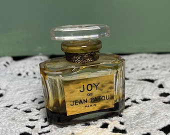 Antique Jean Patou JOY  glass bottle Perfume Temps Eau de Parfum Bottle Cologne