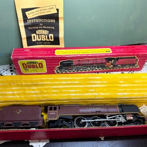Vintage Train Hornby Dublo LOCOMOTIVE with TENDER 12v City of London Railroad Original Box