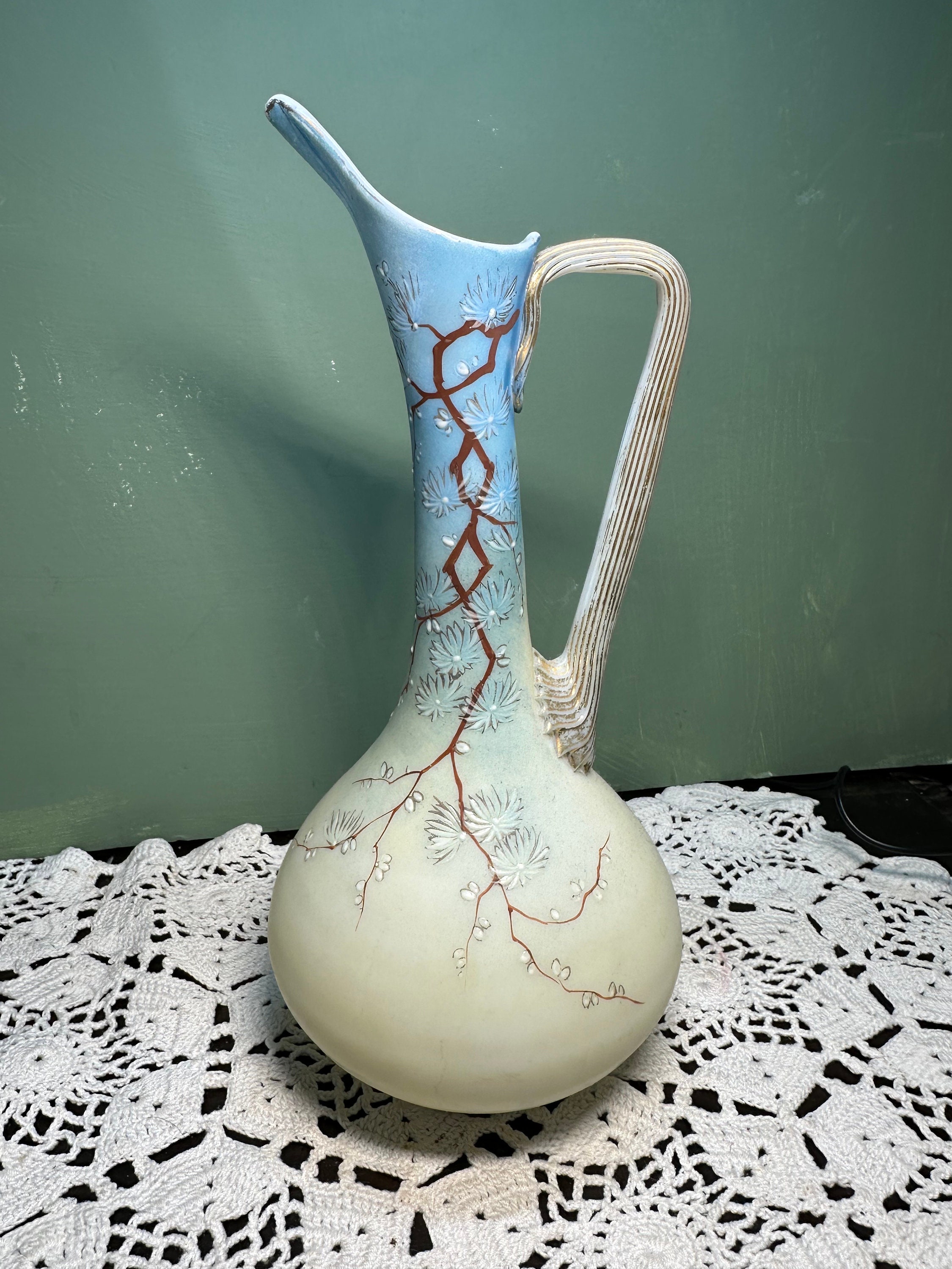 アンティーク　ドルトン・バースレム　ベース（花瓶）（イギリス） Doulton burslem vase - Etsy 日本