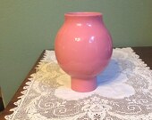 Antique Art Pink Glass Mini Miniature GLOBE oil lantrn Shade lamp light Opal