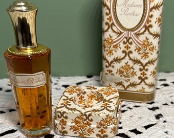 MADAME ROCHAS Marcel PERFUME Bottle of Rochas With Box Parfum