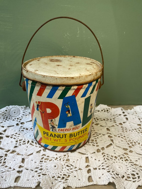 Antique vintage Country Store PAL Peanut Butter TIN PB Energy Etsy