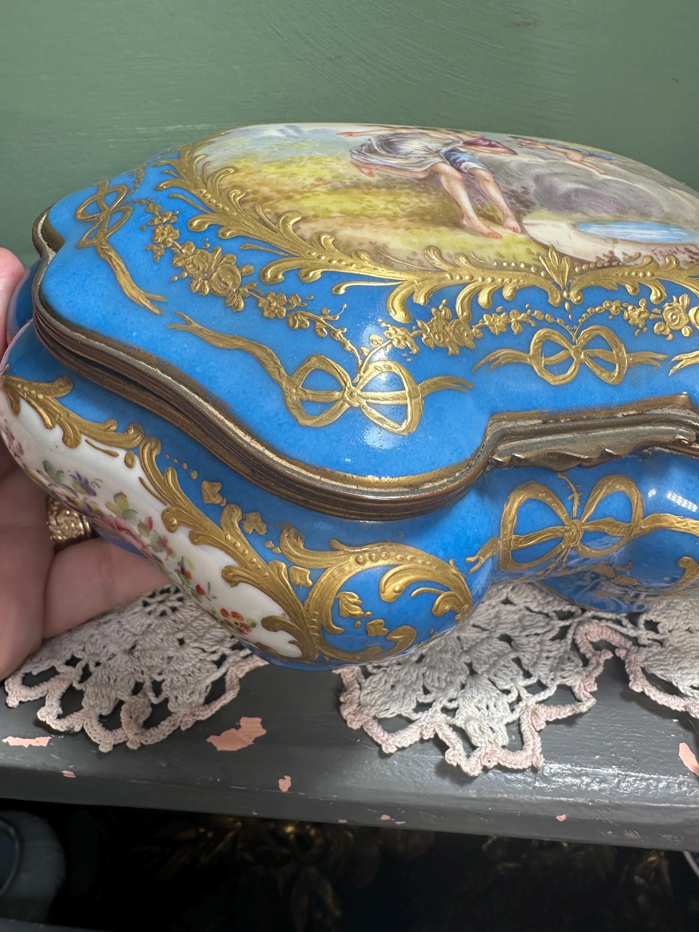 Dresden Porcelain Basket - Etsy
