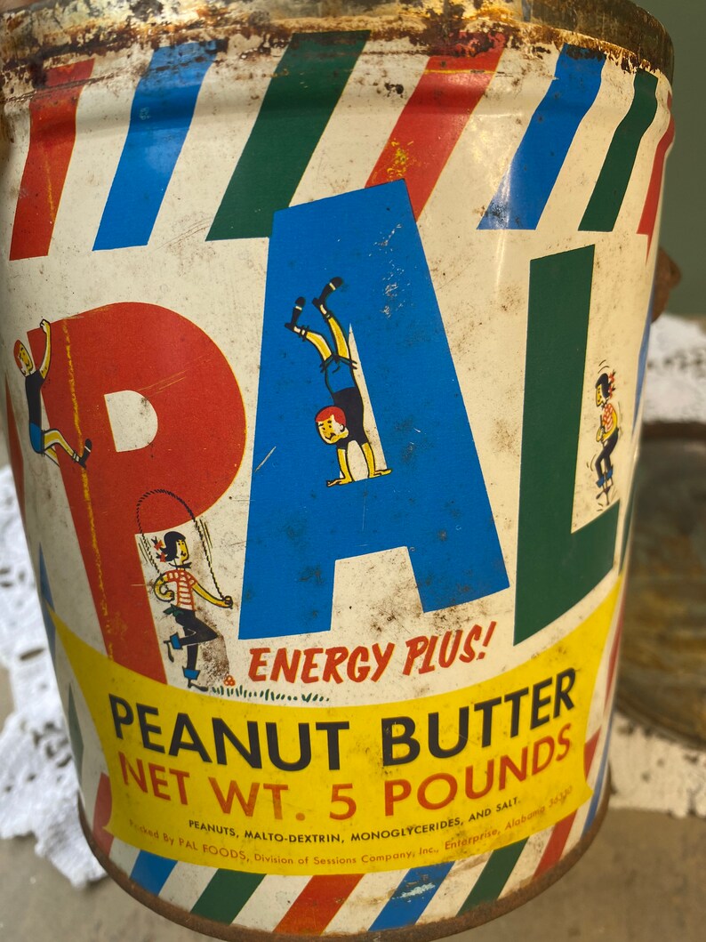 Antique vintage Country Store PAL Peanut Butter TIN PB Energy Etsy