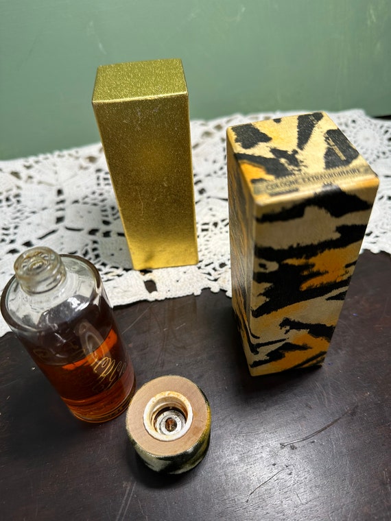 【希少】FABERGE タイグレスコロン 香水 ヴィンテージ ファベルジュのヴィンテージ タイガース香水瓶 ボトル パルファム