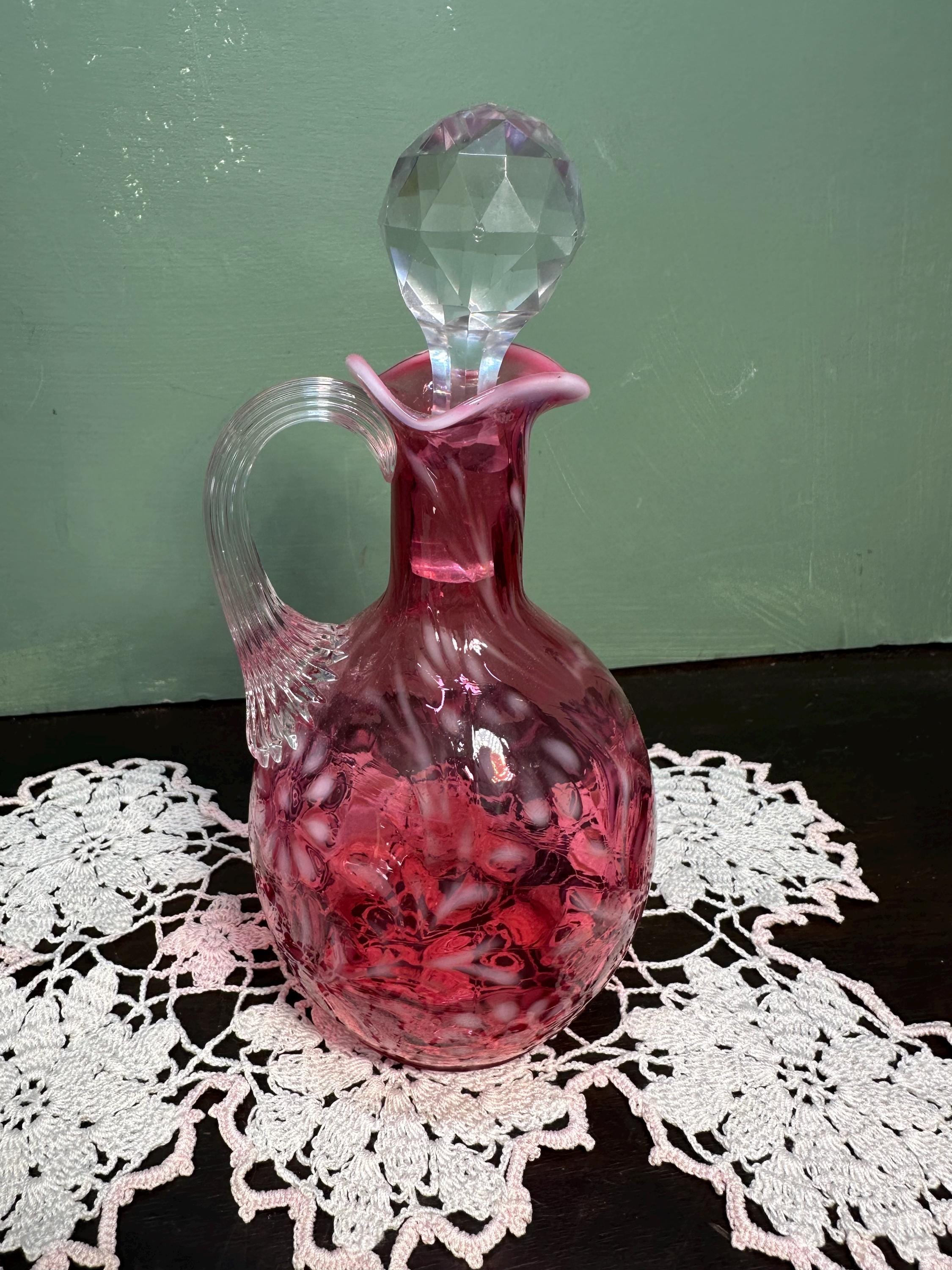 Fenton Topaz Coin Dot Glass - Etsy