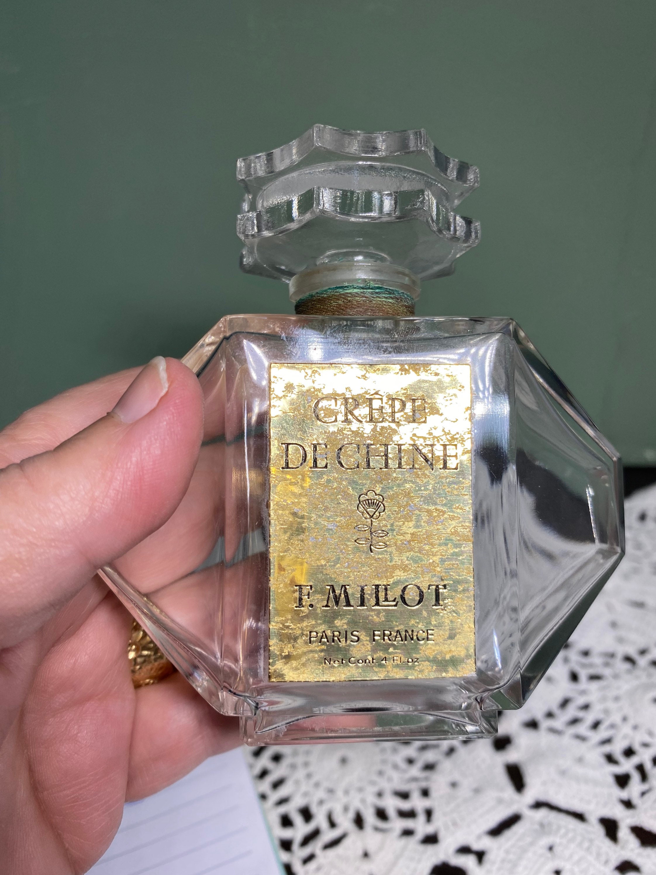 Vintage FACTICE Dummy Felix Millot Crepe De Chine Perfume Temps