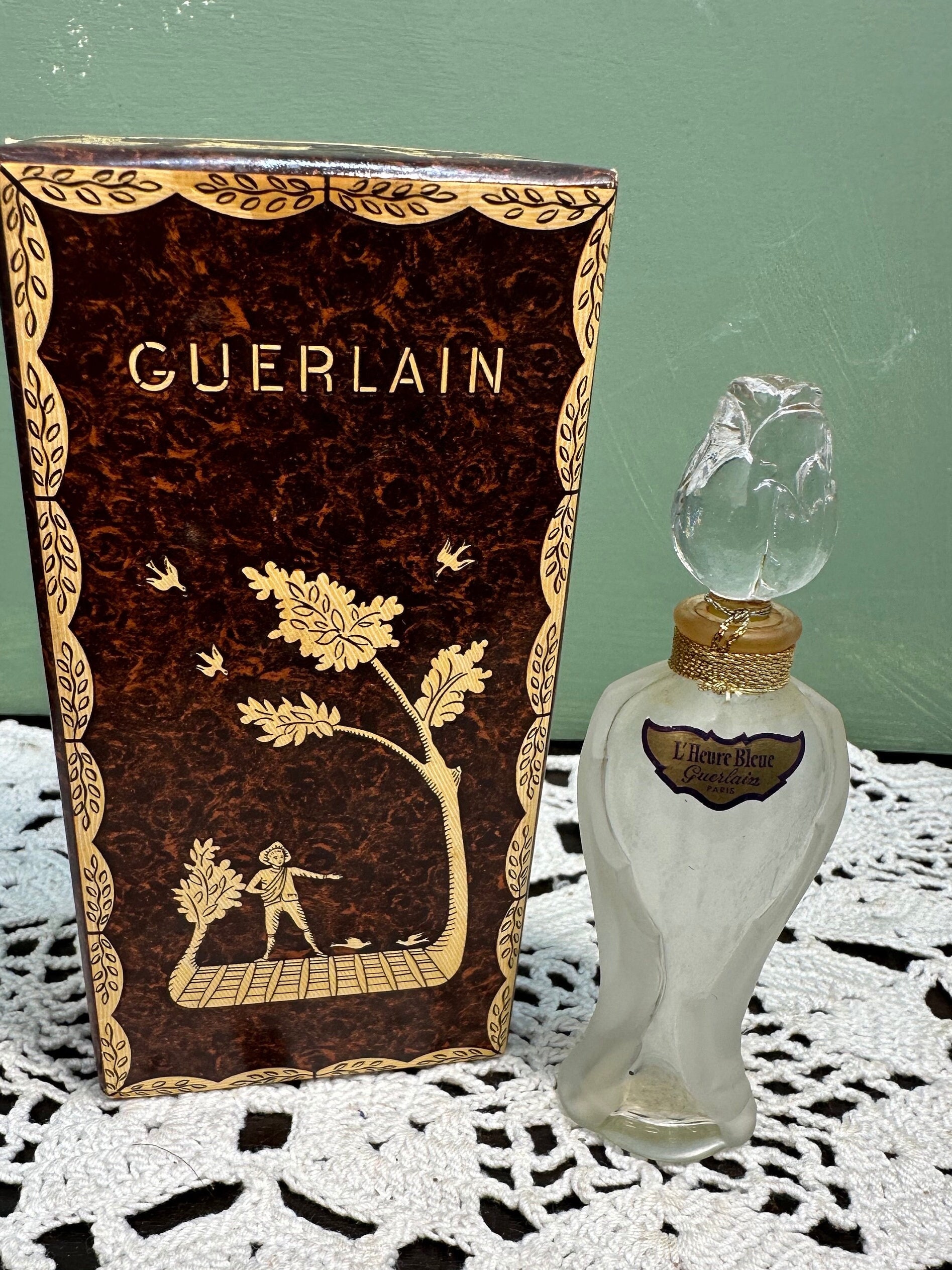激レア 廃盤 Guerlain L'Heure Bleue 香水 ヴィンテージ Vintage L' Heure Bleue Guerlain 1/2 Oz ROSE BUD Rosebud Perfume