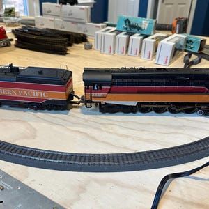 Vintage train K line southern Pacific gauge Engine Cars Railroad working