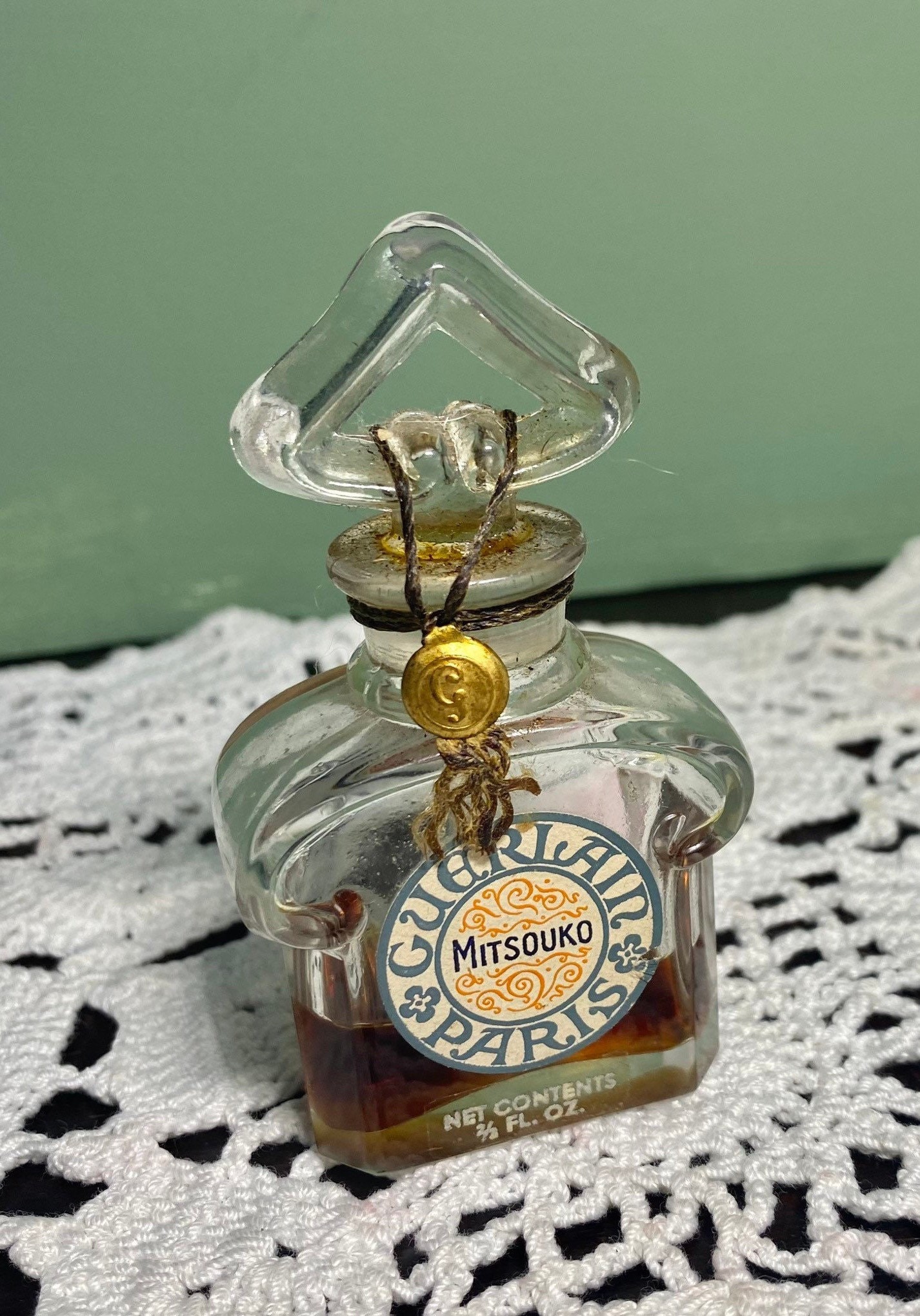 Antique Baccarat Mitsouko Guerlain Perfume Temps Eau De Parfum