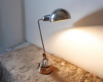 Vintage Chromlampe Modell 600 - Design Charlotte Perriand - Herausgegeben von JUMO 1940