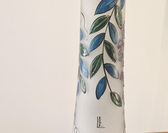 Vase Art Déco signé verrerie parisienne Leune - Auguste Heiligenstein - 1920