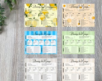 A4 PDF Cleaning Planner – Printable home organization planner, weekly, monthly, quarterly, and annual cleaning schedules, available in 4 different colors
