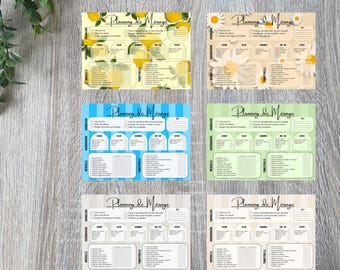 Family chore planner PDF A4 - Organization and distribution of tasks per person - 4 colors