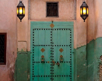 Moroccan Door Wall Art Printable, Moroccan Architecture Photography, Riad Door Decor, Morocco Travel Art, Instant Download