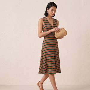 Casual Dress Sewing Pattern – Easy A-Line V-Neck Summer Style (Digital PDF Download) image 4