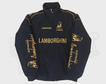 Embroidered Lamborghini Bomber Jacket Premium Motorsport ZEE