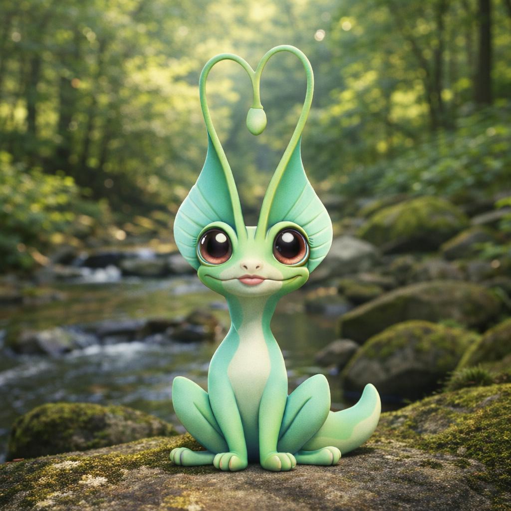Alien Desk Model Fantasy Alien Desk Buddy 3D STL Model | Sci-fi Creature Toy Figurine ...