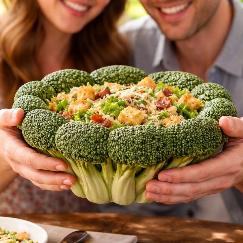 Unique Broccoli 3D STL File: Unique Broccoli-shaped Bowl - Printable Ceramic Design ...