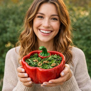 Paprikaschüssel 3D STL Modell: Salat, Obstgericht (Druckbare Datei)