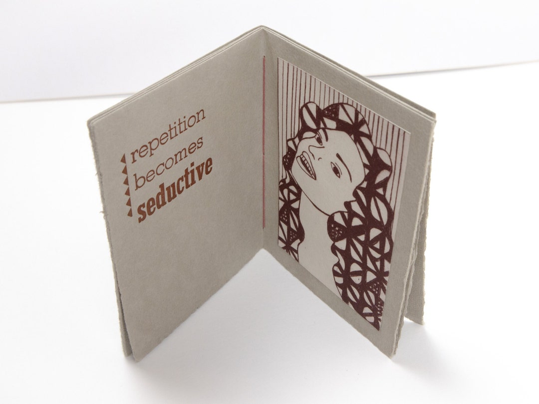 Handmade Book Art, Folded Letterpress Book for Collector, Intaglio Art ...