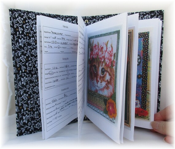 Buy Diamond Painting Log Book, A5 Size, Hand-sewn Sturdy Cardstock, Record  17 Diamond Paintings, Fits Any A5 or Moleskine Large Notebook Cover Online  in India 