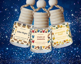 Disney Inspired Car Air Fresheners: Scented Hanging Freshener Diffuser New Car Accessory Gift For Her or Him