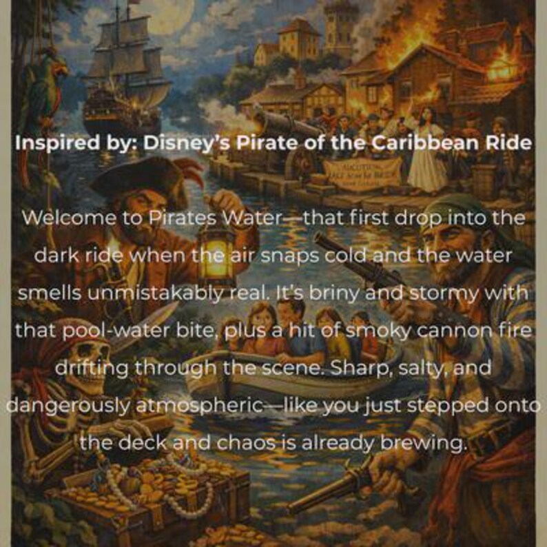 Pirate's Water | Disney Pirates of the Caribbean Bromine Scented Soy ...