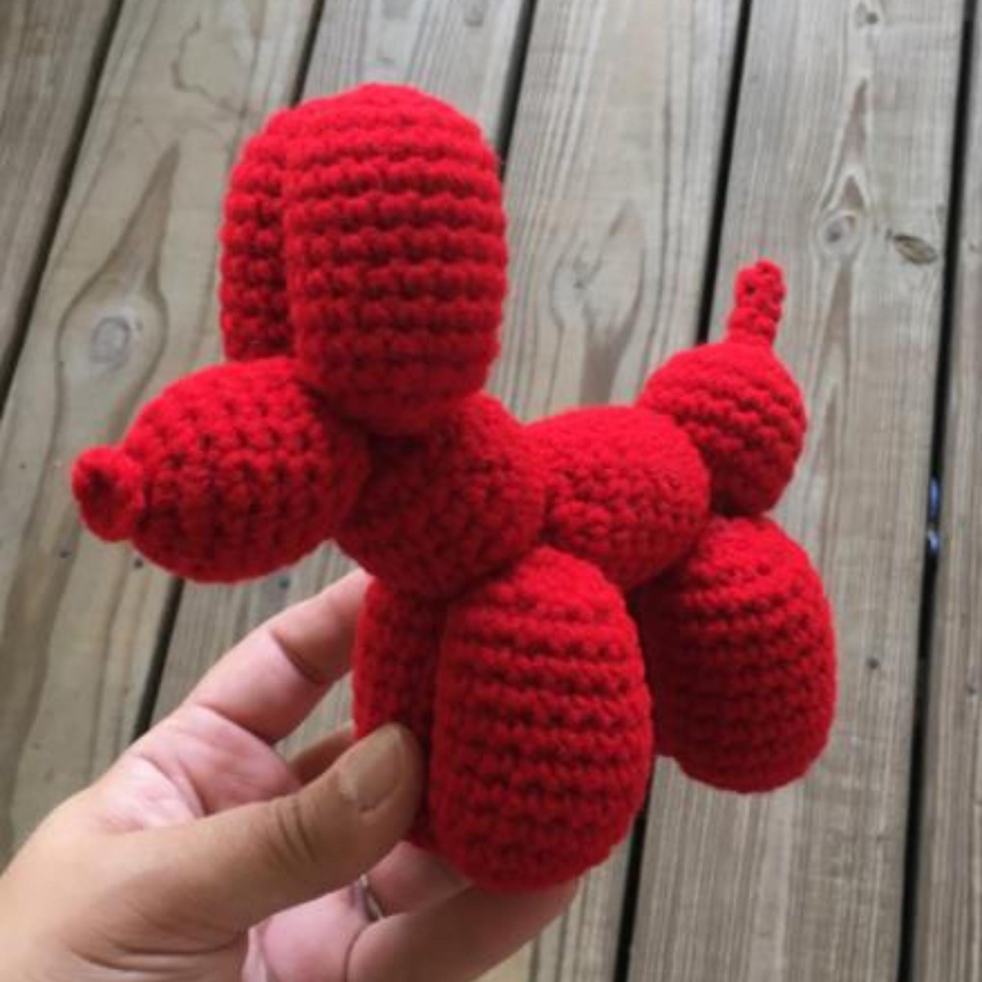 30 Balloon Dog Crochet Patterns for Adorable Toys, Decor, and Gifts 29 Crochet Balloon Dog Plush Pattern for Decor or Gifts