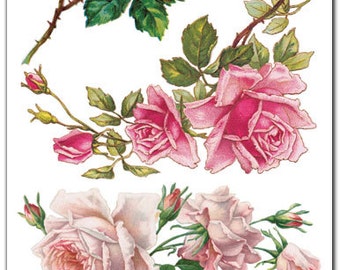 rose stickers etsy