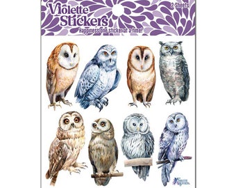 Real Owls Stickers - 2 sheets