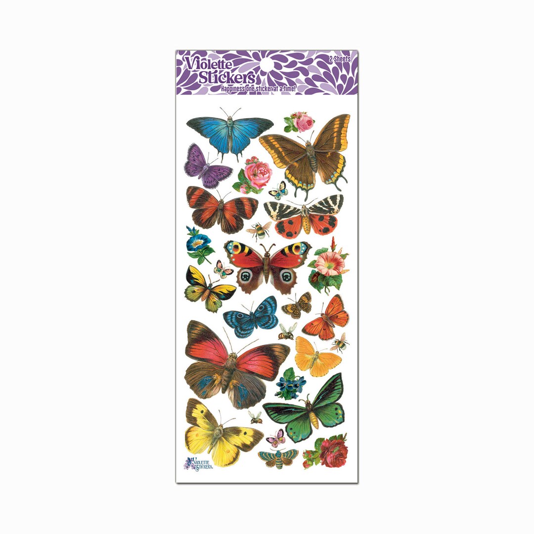 P21 Butterfly Forest Sticker Package Etsy