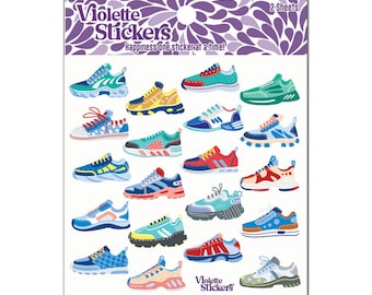 Running Shoes Stickers - 2 sheets