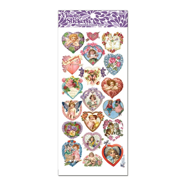 Victorian Valentines Sticker - 2 sheets