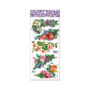 C102 Mary’s Corners Rose and Flower Stickers