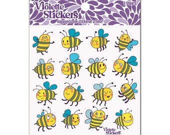 Busy Bee Stickers - 2 sheets