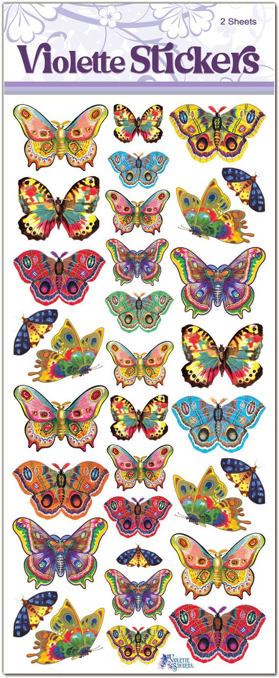 Golden Butterfly Stickers for Crafting2 Sheets Etsy