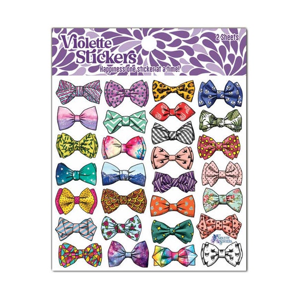 Bow ties Stickers - 2 sheets