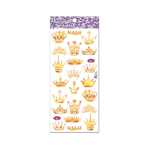 C115 Foil Crown Stickers