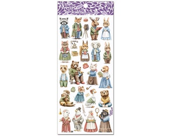 C194 Mini Cottage Critters Animal Stickers