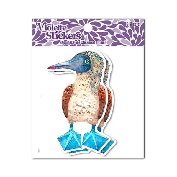 Blue Footed Booby Bird Vinyl - 2 pcs