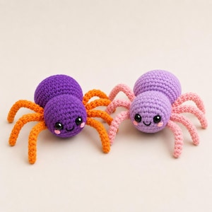 2-in-1 Bundle Crochet Pattern Amigurumi Cuddly Spider Plushie Tutorial Instant Digital Download PDF DIY Plush Toy Pattern